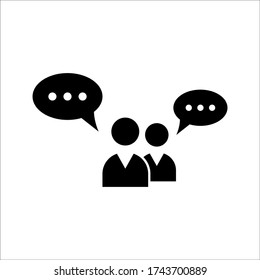 Chat Speak Sign Talk Icon Communication Stock Vector (Royalty Free ...