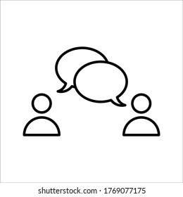 Chat, signo de voz, icono de charla Concepto de comunicación