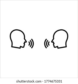 Chat, speak sign, talk icon Communication concept
