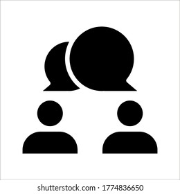 Chat, speak sign, talk icon Communication concept