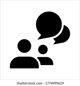 Chat, speak sign, talk icon Communication concept