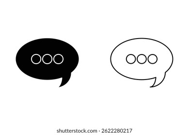 Chat, speak sign, talk icon Communication concept. for mobile concept and web design. vector illustration