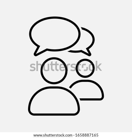 Chat, speak sign, talk icon Communication concept