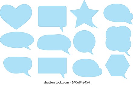 Chat, speak, speak, text, communication, vector icon, bubble symbol, isolated on white background - vector