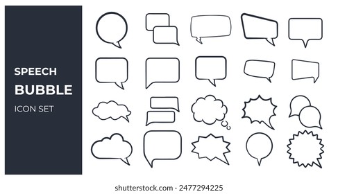 Chat and speech bubble icon