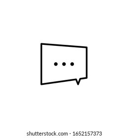 Icono de burbuja del discurso del chat, chats, icono relacionado con la comunicación. Ilustración gráfica sobre el vector EPS de fondo blanco