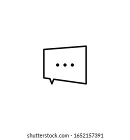 Icono de burbuja del discurso del chat, chats, icono relacionado con la comunicación. Ilustración gráfica sobre el vector EPS de fondo blanco