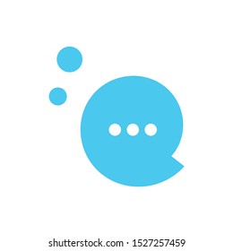 Chat Speech Bubble icon, flat symbol vector design. Great for mobile app, web design, print materials, etc.