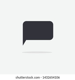 Chat speech bubble icon. Message sign vector illustration