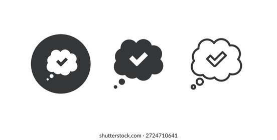 Ícone de balão de fala de bate-papo. Ícone de várias séries. Pixel perfeito isolado no fundo branco. Ilustração vetorial