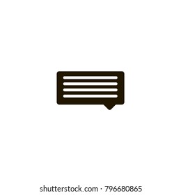 chat speech bubble icon. sign design