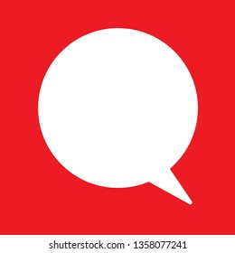 Chat, speech bubble icon, stock vector illustration, EPS10.