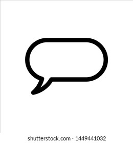 Chat Speech Bubble icon. symbol of comment or message with trendy flat line style icon for web site design, logo, app, UI isolated on white background. vector illustration eps 10