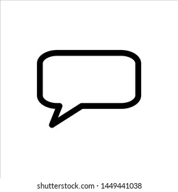 Chat Speech Bubble icon. symbol of comment or message with trendy flat line style icon for web site design, logo, app, UI isolated on white background. vector illustration eps 10
