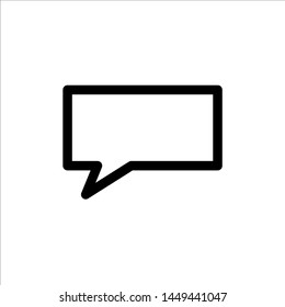 Chat Speech Bubble icon. symbol of comment or message with trendy flat line style icon for web site design, logo, app, UI isolated on white background. vector illustration eps 10