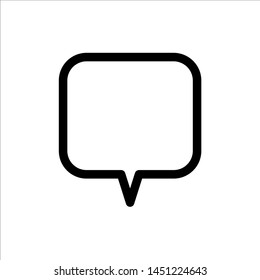 Chat Speech Bubble icon. symbol of comment or message with trendy flat line style icon for web site design, logo, app, UI isolated on white background. vector illustration eps 10