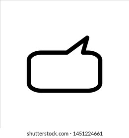Chat Speech Bubble icon. symbol of comment or message with trendy flat line style icon for web site design, logo, app, UI isolated on white background. vector illustration eps 10
