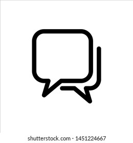 Chat Speech Bubble icon. symbol of comment or message with trendy flat line style icon for web site design, logo, app, UI isolated on white background. vector illustration eps 10