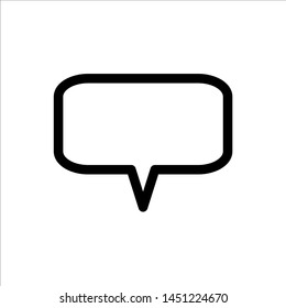 Chat Speech Bubble icon. symbol of comment or message with trendy flat line style icon for web site design, logo, app, UI isolated on white background. vector illustration eps 10