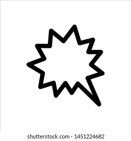 Chat Speech Bubble icon. symbol of comment or message with trendy flat line style icon for web site design, logo, app, UI isolated on white background. vector illustration eps 10