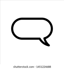 Chat Speech Bubble icon. symbol of comment or message with trendy flat line style icon for web site design, logo, app, UI isolated on white background. vector illustration eps 10