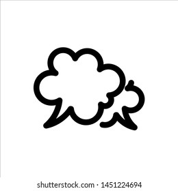 Chat Speech Bubble icon. symbol of comment or message with trendy flat line style icon for web site design, logo, app, UI isolated on white background. vector illustration eps 10