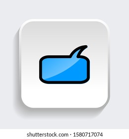 Chat Speech Bubble icon. symbol of comment or message with trendy filled line style icon for web site design, logo, app, UI isolated on white background. vector illustration eps 10