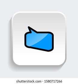 Chat Speech Bubble icon. symbol of comment or message with trendy filled line style icon for web site design, logo, app, UI isolated on white background. vector illustration eps 10