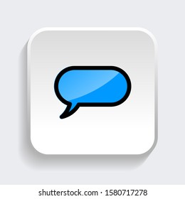 Chat Speech Bubble icon. symbol of comment or message with trendy filled line style icon for web site design, logo, app, UI isolated on white background. vector illustration eps 10