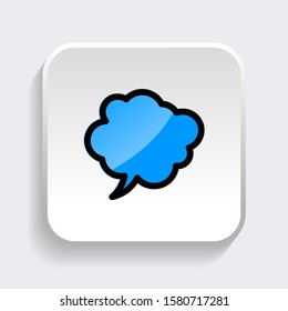 Chat Speech Bubble icon. symbol of comment or message with trendy filled line style icon for web site design, logo, app, UI isolated on white background. vector illustration eps 10