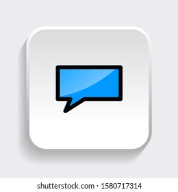 Chat Speech Bubble icon. symbol of comment or message with trendy filled line style icon for web site design, logo, app, UI isolated on white background. vector illustration eps 10