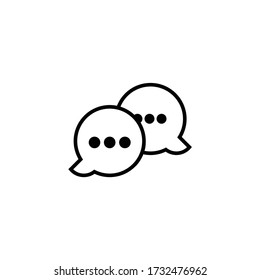 Símbolo de icono de la burbuja de voz de conversación