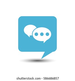 Chat Speech Bubble Icon. Talk bubble vector. Writing Vector Illustration.