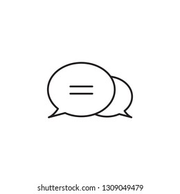 chat speech bubble icon vector