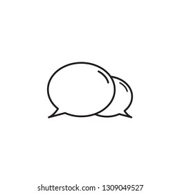 chat speech bubble icon vector