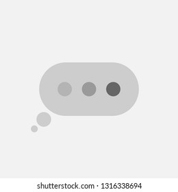 Chat Speech Bubble Icon Vector Logo Template. Vector illustration. Eps 10