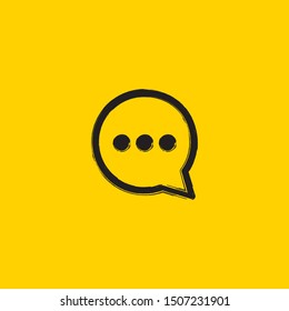 Chat Speech Bubble icon. vector illustration