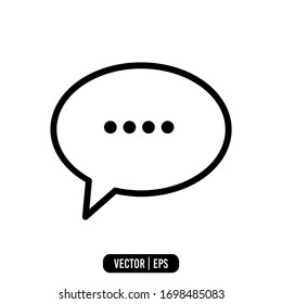 Chat and Speech Bubble icon vector illustration logo template for many purpose. Isolated on white background.
