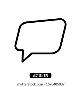 Chat and Speech Bubble icon vector illustration logo template for many purpose. Isolated on white background.