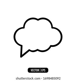 Chat and Speech Bubble icon vector illustration logo template for many purpose. Isolated on white background.