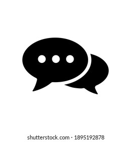 Chat Speech Bubble Icon Vector Illustration