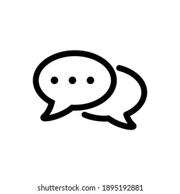 Chat Speech Bubble Icon Vector Illustration