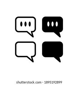 Chat speech bubble icon vector illustration