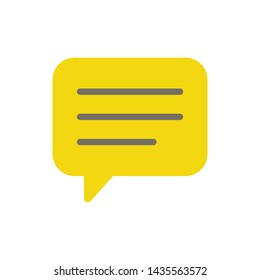 Chat and Speech Bubble Iicons Set on White Background. Vector