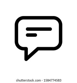 Chat and Speech Bubble Iicons Set on White Background. Vector