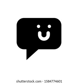 Chat and Speech Bubble Iicons Set on White Background. Vector