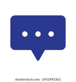Chat and Speech Bubble Iicons Set on White Background. Vector