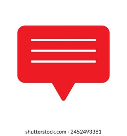 Chat and Speech Bubble Iicons Set on White Background. Vector