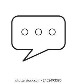 Chat and Speech Bubble Iicons Set on White Background. Vector