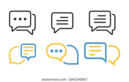 Chat speech bubble, Social media message sign. Vector eps 10